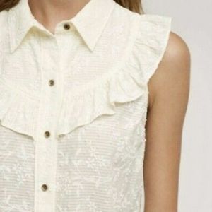 Anthropologie Maeve ruffled top